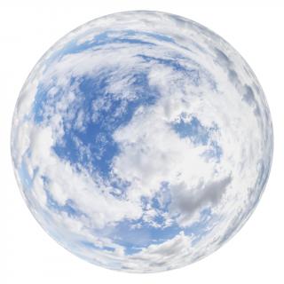 HDRi Skydome of Blue Clouded Sky 16K